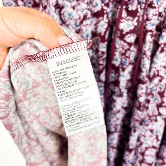 Kimchi Blue Urban Outfitters Size S Lace-Up Back Mini Fit Flare Dress Floral - Picture 5 of 12